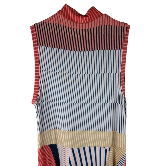 Anthropologie Maeve Cleary Dress Contrasting Stripes - Picture 5 of 11